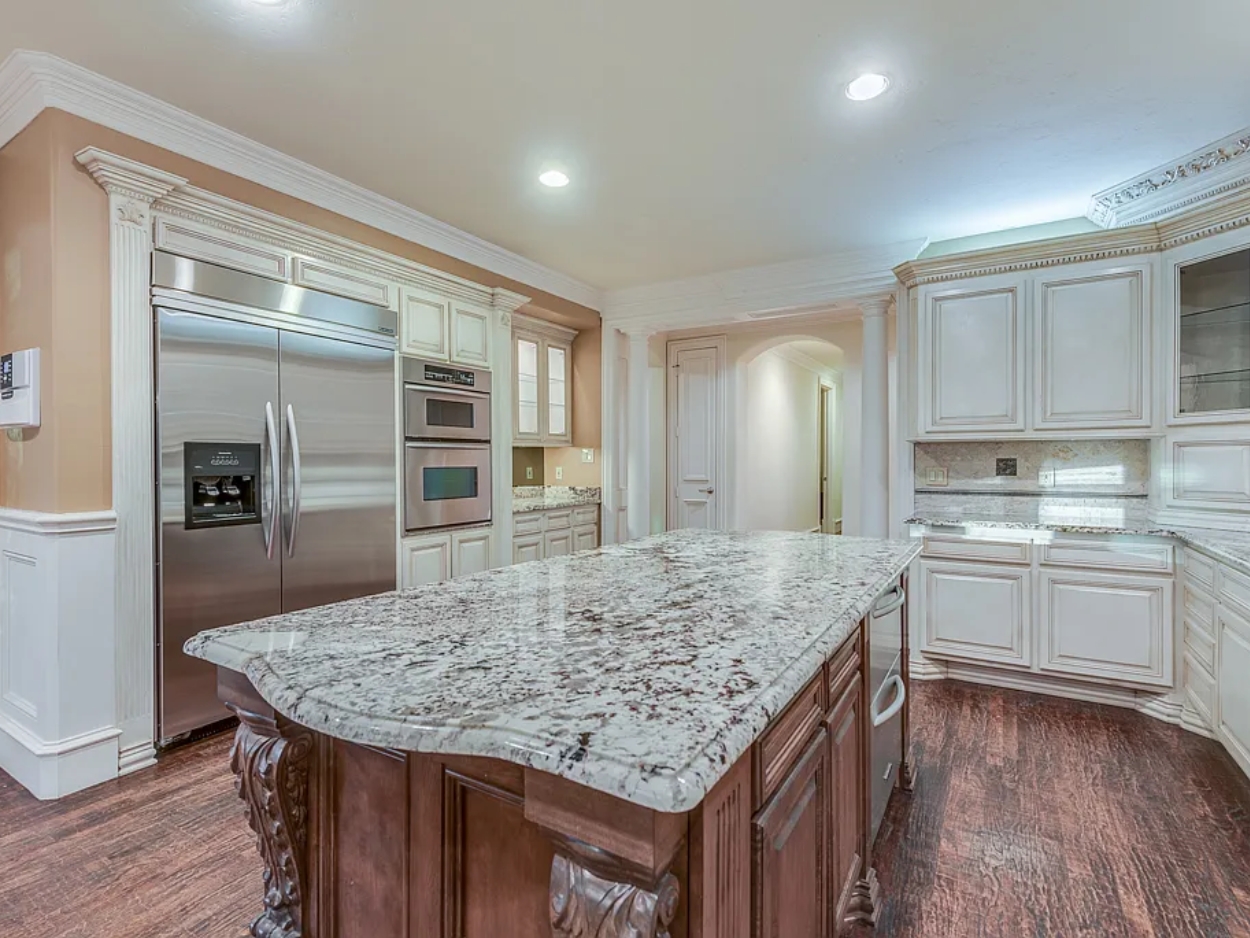 Large Granite Kitchen Island